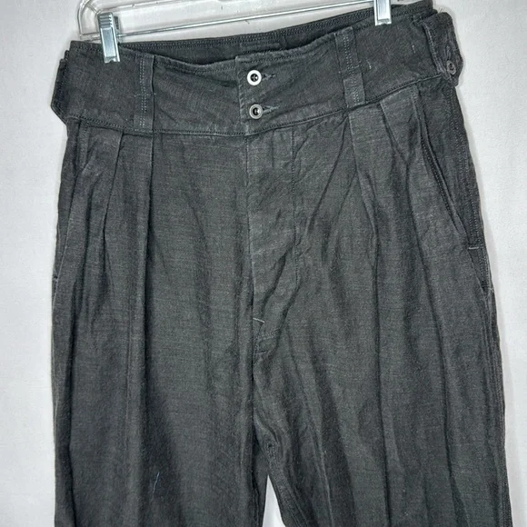 Imogene And Willie Diana Pleated High Rise Straight Black Selvage Denim. Sz 30. - Picture 5 of 13